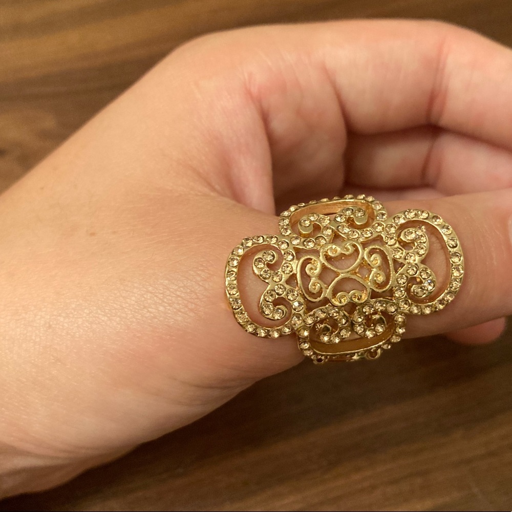 Desert Sunflower Gold Ring